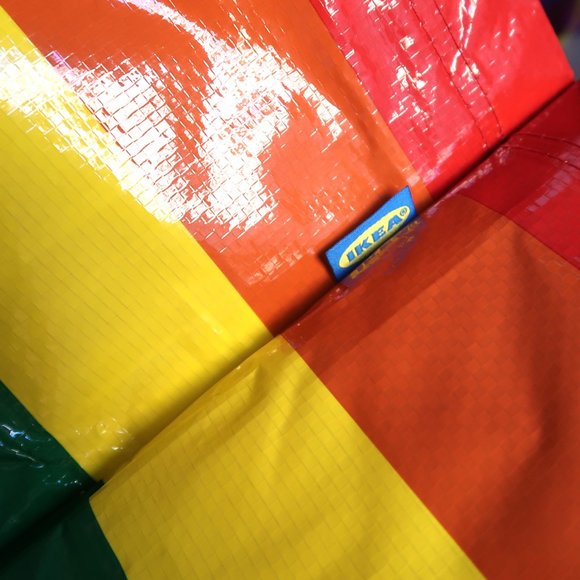 Ikea Storstomma big rainbow pride flag bag NWT - Picture 3 of 6